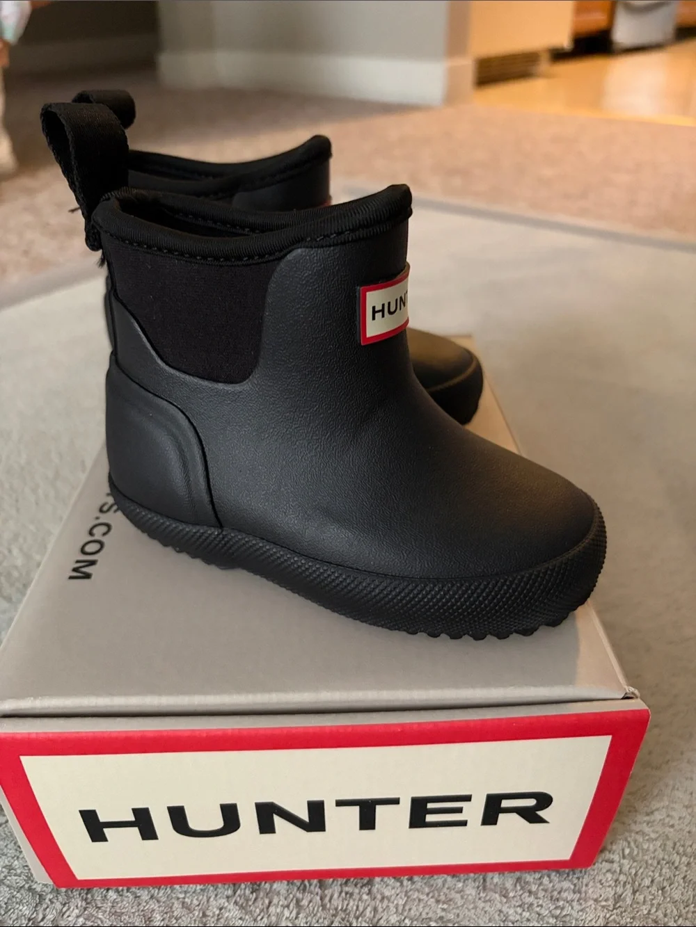 Hunter Kids Black Boots (Little Kid)
